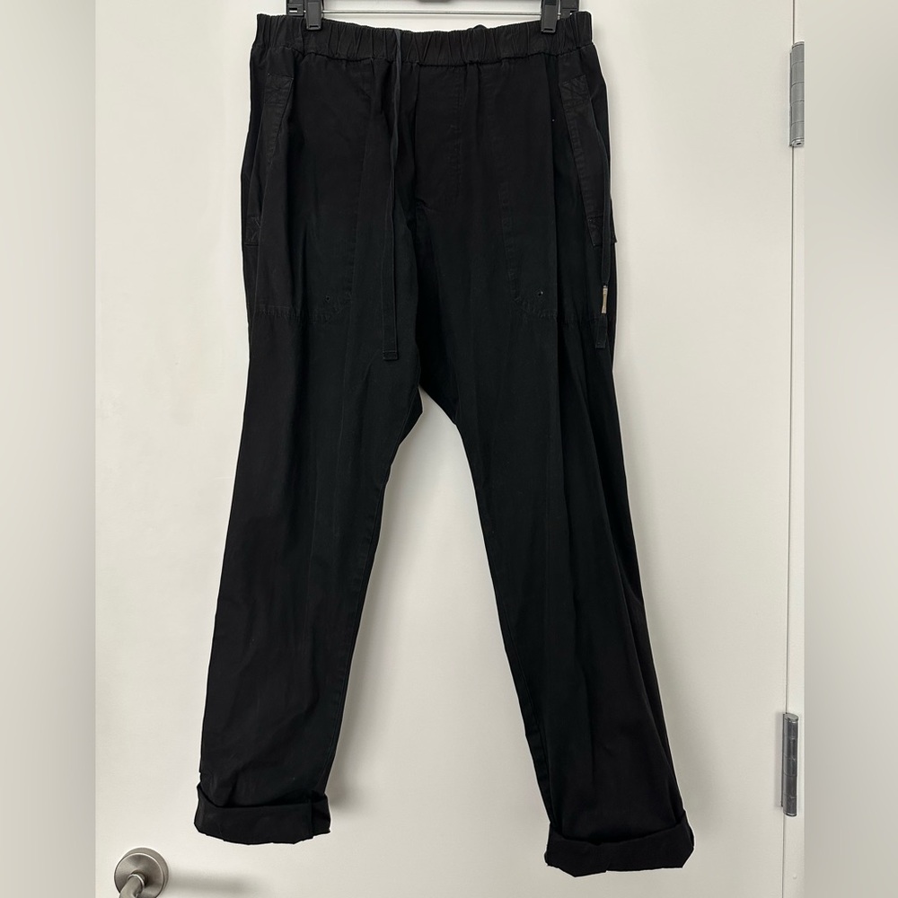 Damir Doma Black Cargo Pants with Tapered Legs
